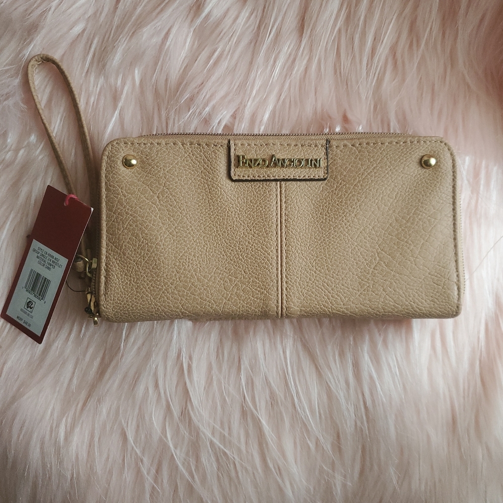 NEW ORIGINAL ENZO ANGIOLINI WRISTLET PHONE CLUTCH